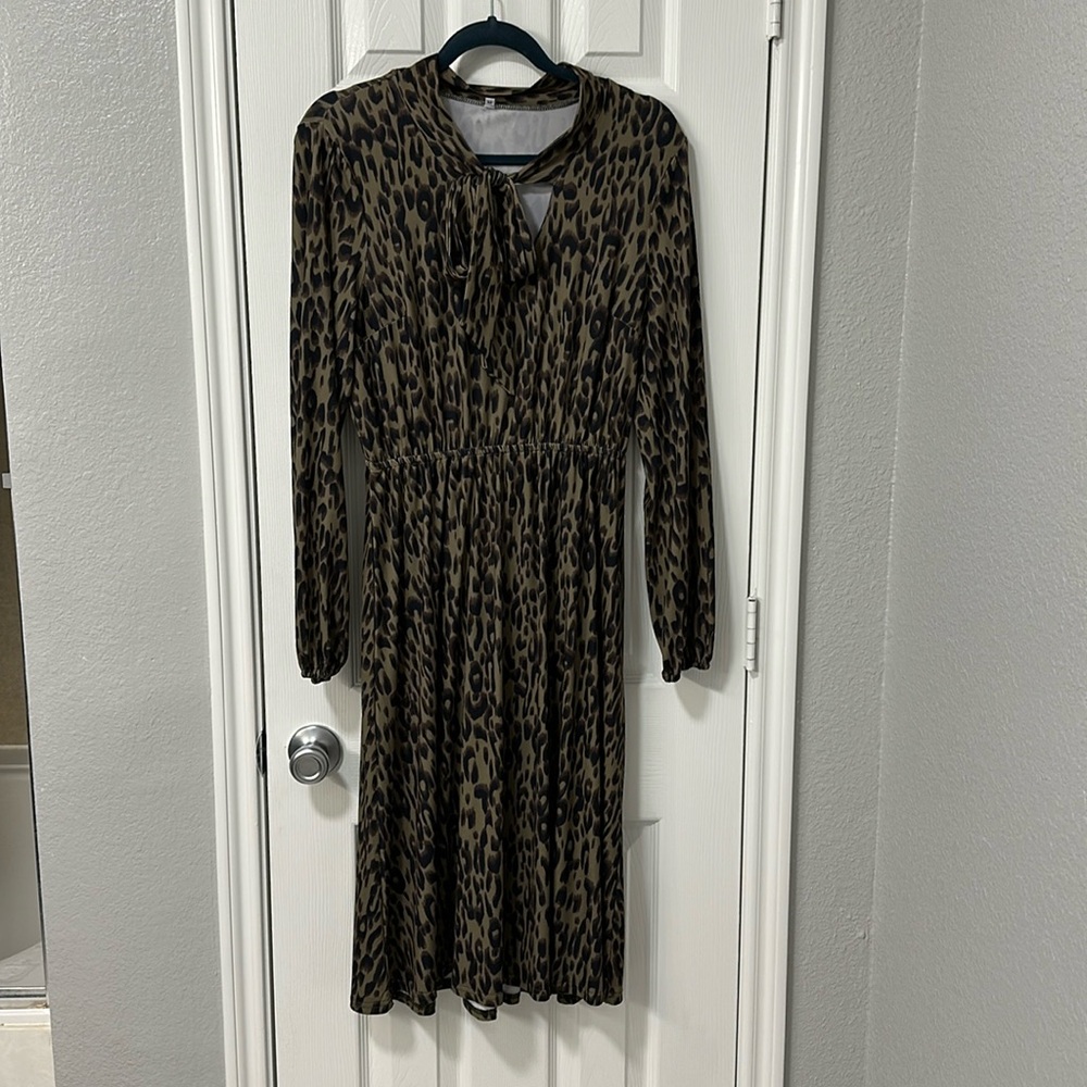 Leopard print dress